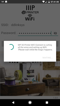 MP 3D Printer WiFi Connect APK screenshot 1