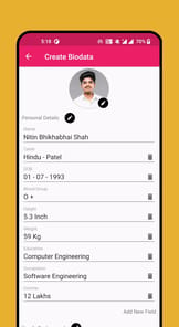 Marriage Bio Data Maker APK screenshot 1