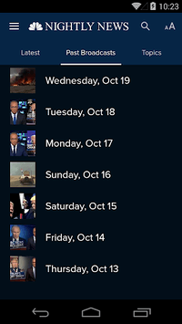 NBC Nightly News APK screenshot 1