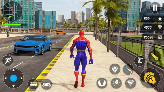 Spider Robot Hero Car Games APK screenshot 1