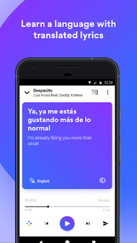 Musixmatch - Lyrics for your music APK screenshot 1
