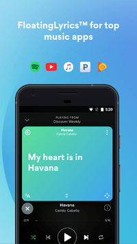 Musixmatch - Lyrics for your music APK screenshot 1