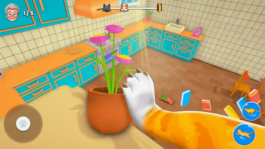 Bad Cat Simulator: Prank Gran APK screenshot 1