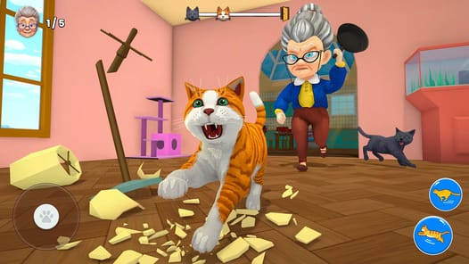 Bad Cat Simulator: Prank Gran APK screenshot 1