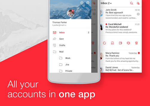 myMail – Email for Hotmail, Gmail and Outlook Mail APK screenshot 1