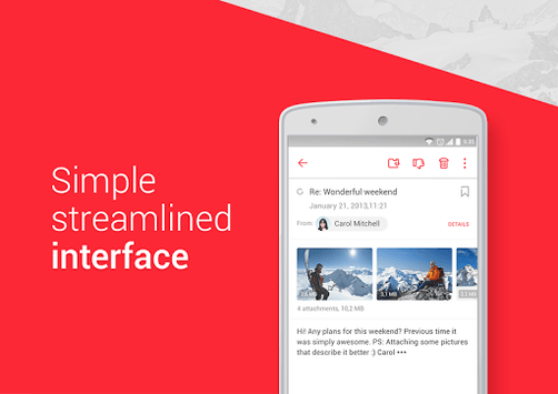 myMail – Email for Hotmail, Gmail and Outlook Mail APK screenshot 1