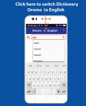 English Afaan Oromo Dictionary Offline APK screenshot 1