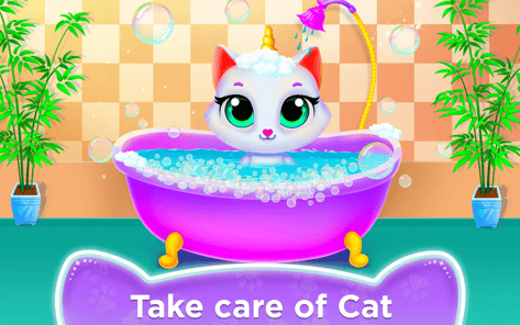Unicorn Cat Princess Baby Game APK screenshot 1