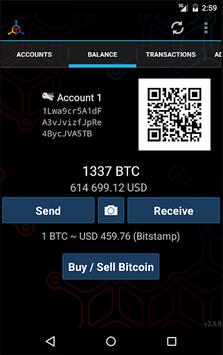 Mycelium Bitcoin Wallet APK screenshot 1