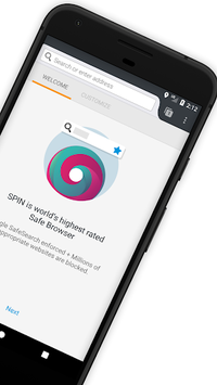 SPIN Safe Browser APK screenshot 1