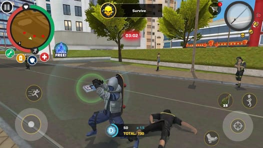 Rope Hero: Mafia City Wars APK screenshot 1