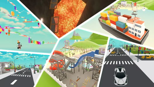 Obby Block World: Craft City APK screenshot 1