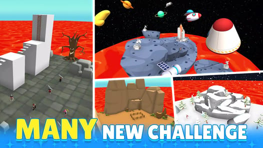 Obby Block World: Lava Fall APK screenshot 1