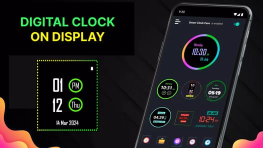 Neon Digital Clock APK screenshot 1