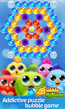 Bubble Wings: offline bubble shooter games APK screenshot 1