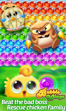 Bubble Wings: offline bubble shooter games APK screenshot 1