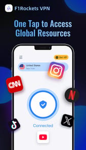 F1 Rockets VPN Fast & Private APK screenshot 1