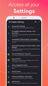 MIUI Hidden Settings Activity APK screenshot 1
