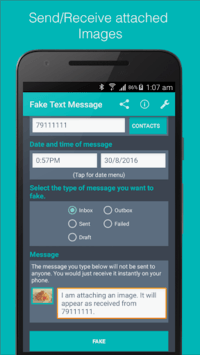 Fake Text Message APK screenshot 1