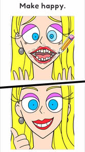 Draw Happy Beauty - draw games APK screenshot 1