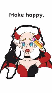 Draw Happy Devil : Puzzle Game APK screenshot 1 Draw Happy Devil : Puzzle Game APK screenshot 1