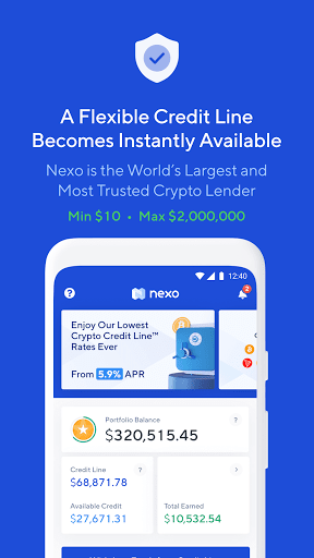 Nexo - Crypto Banking Account APK screenshot 1