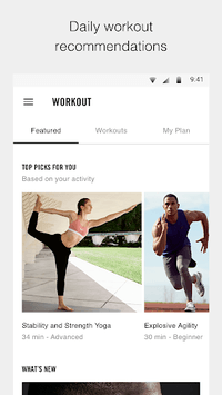 Nike Training Club - Workouts & Fitness Guidance APK screenshot 1