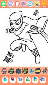Boys Ninja Coloring & Memory APK screenshot 1