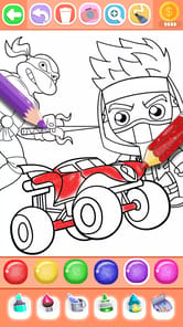 Boys Ninja Coloring & Memory APK screenshot 1