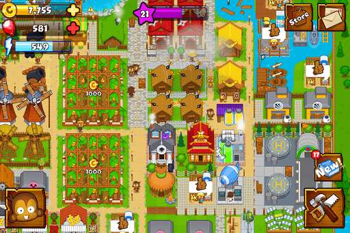 Bloons Monkey City APK screenshot 1