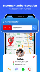 Phone Number Locator APK screenshot 1