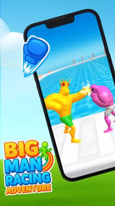 Big Man Running Games APK screenshot 1