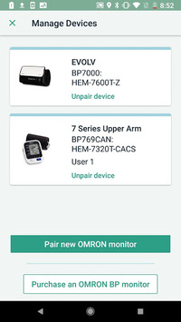 OMRON connect US/CAN APK screenshot 1