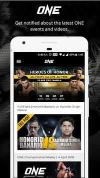 ONE Championship APK screenshot 1 ONE Championship APK screenshot 1