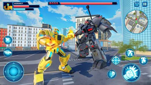 Robot Car Transform Fight Game APK screenshot 1