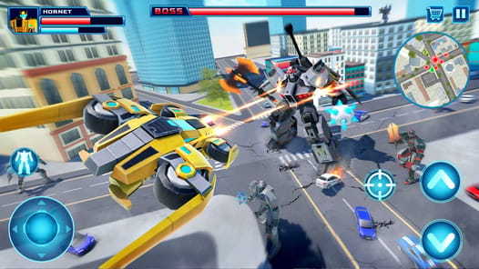 Robot Car Transform Fight Game APK screenshot 1