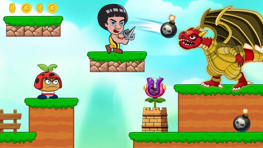 Super Lee Bros: Run & Fighting APK screenshot 1