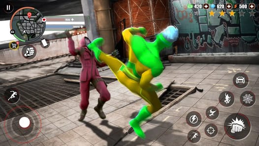 Super Rope Hero: Crime City APK screenshot 1