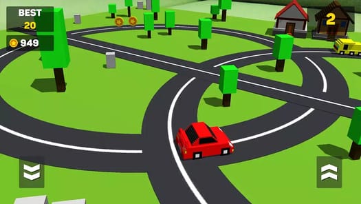 Circle Crash - Blocky Race APK screenshot 1