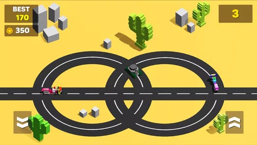 Circle Crash - Blocky Race APK screenshot 1
