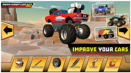 Mega Ramp Car APK screenshot 1