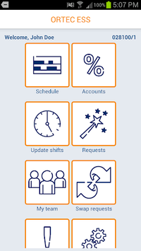 ORTEC Employee Self Service APK screenshot 1