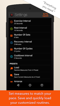 Tabata Stopwatch Pro - Tabata Timer and HIIT Timer APK screenshot 1