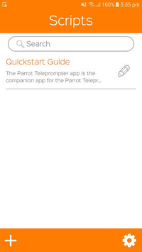 Parrot Teleprompter APK screenshot 1 Parrot Teleprompter APK screenshot 1