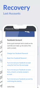 Accounts - Passwords Recovery APK screenshot 1