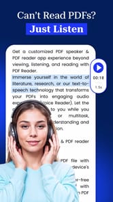 PDF Speaker - Text to Speech APK screenshot 1