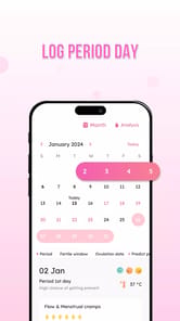 Cycle Tracker - Period Tracker APK screenshot 1