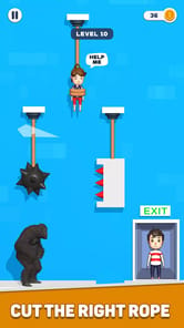 Rescue Couple - Rope Cut Games APK screenshot 1
