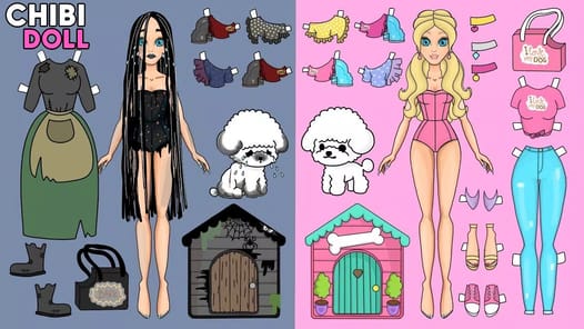 Chibi Dolls Dress Up Games APK screenshot 1