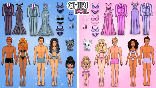Chibi Doll Dress Up DIY Games APK screenshot 1